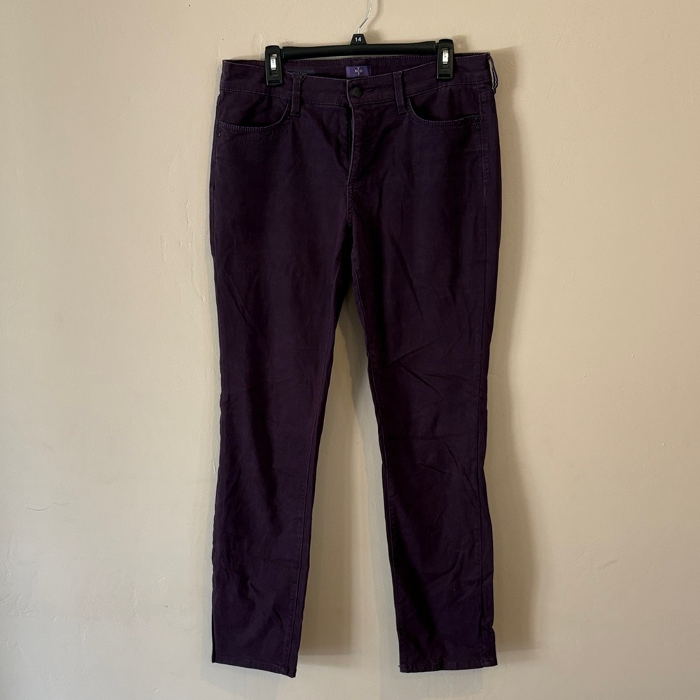 NYDJ Women's Deep Purple Straight Leg Jeans